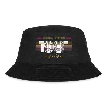 Birthday Cool since 1981 - Bucket Hat - black - Front - Lela (165cm)