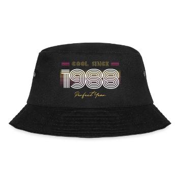 Birthday Cool since 1988 - Bucket Hat - black - Front - Lela (165cm)