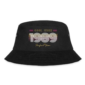 Birthday Cool since 1989 - Bucket Hat - black - Front - Lela (165cm)