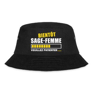 bientôt sage-femme / future sage femme - Bob - noir - Devant - Lela (165cm)