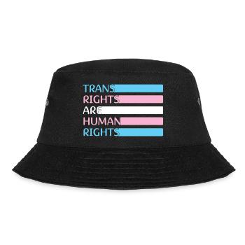 LGBTQ Nonbinary Colorful Rainbow Flag LGBTQ+ Pride - Bucket Hat - black - Front - Lela (165cm)