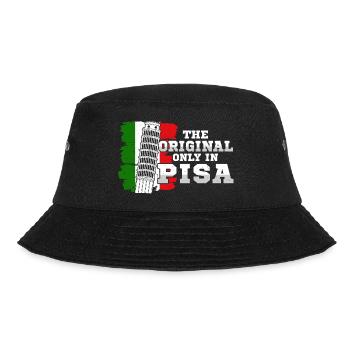 Schiefe Turm von Pisa Spruch Italien - Bucket Hat - Schwarz - Vorne - Lela (165cm)