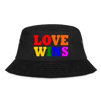 Love wins - Bucket Hat - black - Front - Lela (165cm)