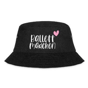 Ballett Mädchen tanzen Ballerina Geschenk - Bucket Hat - Schwarz - Vorne - Lela (165cm)