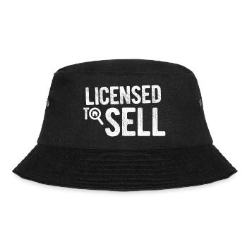 Immobilien-Händler Für Immobilien-Makler - Bucket Hat - Schwarz - Vorne - Lela (165cm)