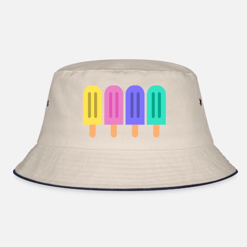 Colourful ice-cream Bucket Hat