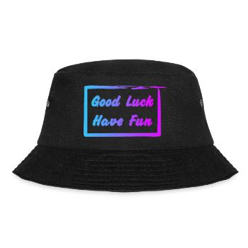 Good Luck - Have Fun - Bucket Hat - Schwarz - Vorne - Lela (165cm)