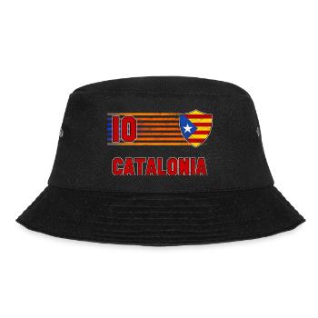 Katalonien Fußball Mannschaft - Bucket Hat - Schwarz - Vorne - Lela (165cm)