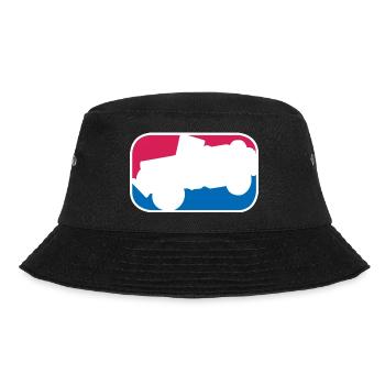 Geländewagen SUV Allrad offroad lustiges Geschenk - Bucket Hat - Schwarz - Vorne - Lela (165cm)