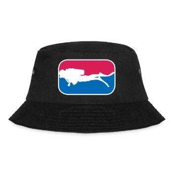 Taucher Tiefsee Meer schnorcheln lustig Geschenk - Bucket Hat - Schwarz - Vorne - Lela (165cm)
