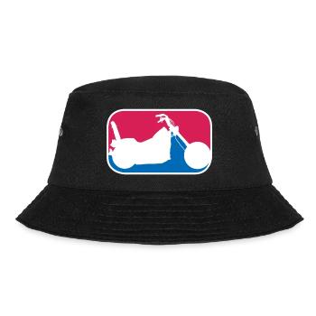 Chopper american Motorrad Highway Biker Geschenk - Bucket Hat - Schwarz - Vorne - Lela (165cm)