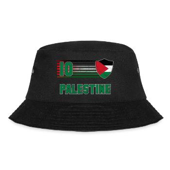 Palästina Fußball Mannschaft - Bucket Hat - Schwarz - Vorne - Lela (165cm)