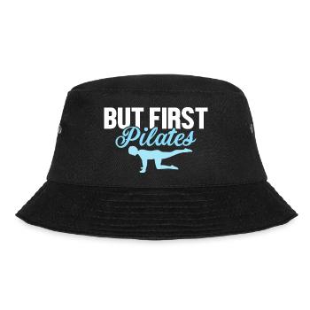 But First Pilates Exercise Fitness - Bucket Hat - black - Front - Lela (165cm)