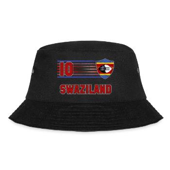Swasiland Fußball Mannschaft - Bucket Hat - Schwarz - Vorne - Lela (165cm)