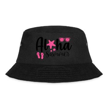 Aloha Summer - Bucket Hat - black - Front - Lela (165cm)
