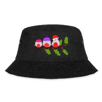 Rotkehlchen - Bucket Hat - Schwarz - Vorne - Lela (165cm)