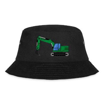 Excavator excavator vehicle green - Bucket Hat - black - Front - Lela (165cm)