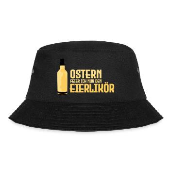 Ostern Eierlikör Feiern - Bucket Hat - Schwarz - Vorne - Lela (165cm)
