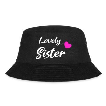 Lovely Sister White - Bucket Hat - black - Front - Lela (165cm)