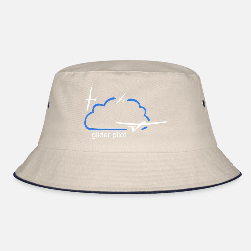 Glider Glider Cloud Pilot Geschenkide Bucket Hat