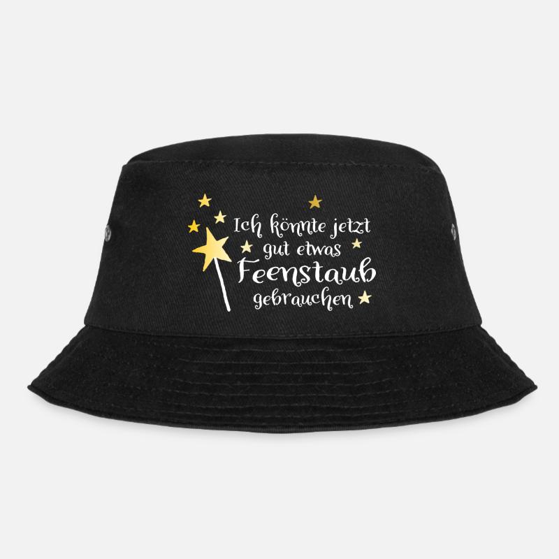 Feenstaub - Bucket Hat - Schwarz