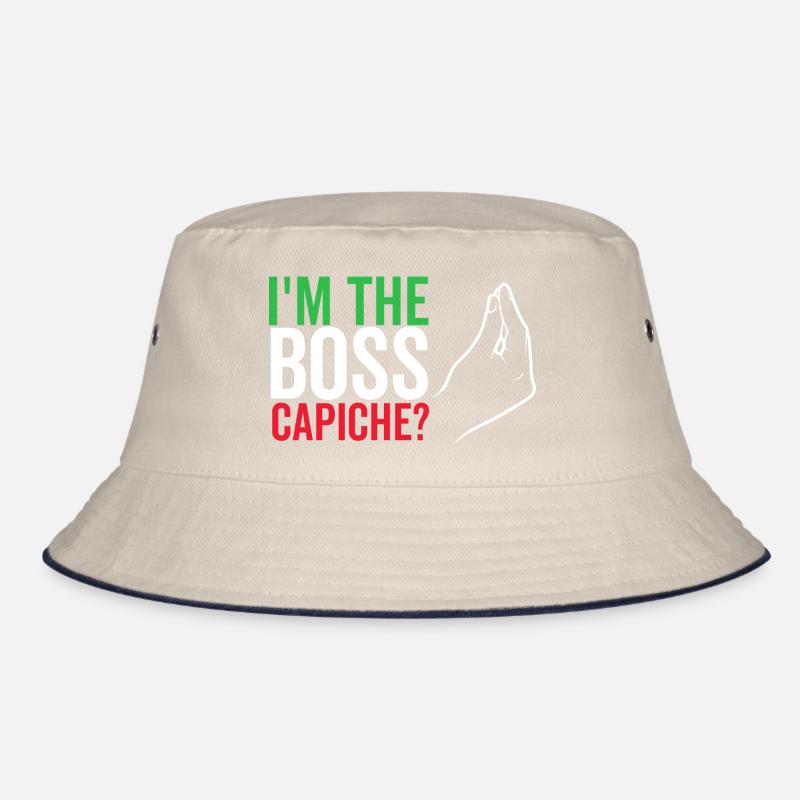 Ich bin der Boss Capiche Bucket Hat