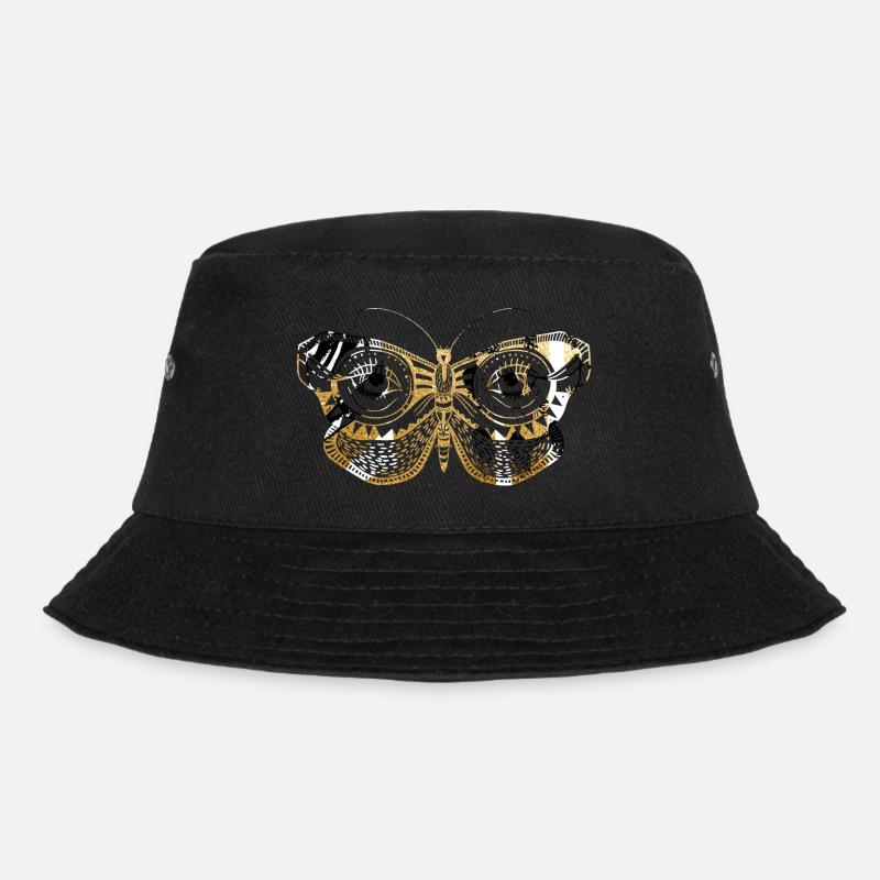 Mystic papillon papillon mandala yoga boho flower - Bob - noir
