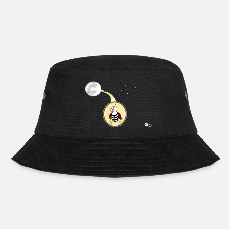 May beetle's longing for the moon - Bucket Hat - black