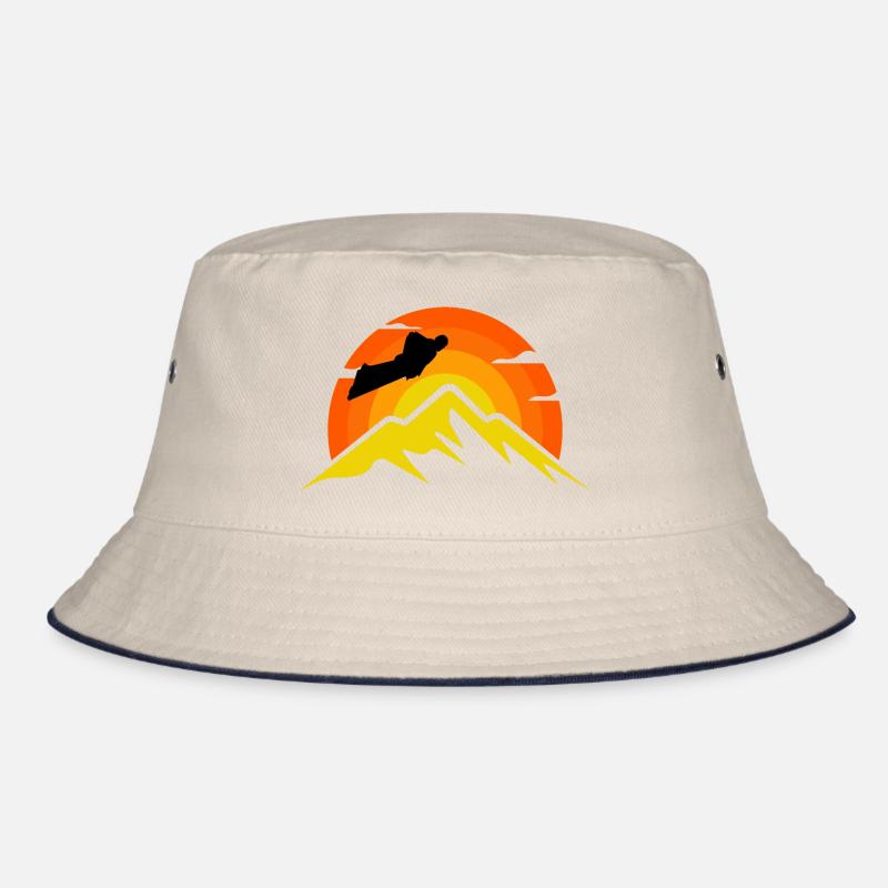 Wingsuit flying Base Jumping Skydiving Retro Bucket Hat