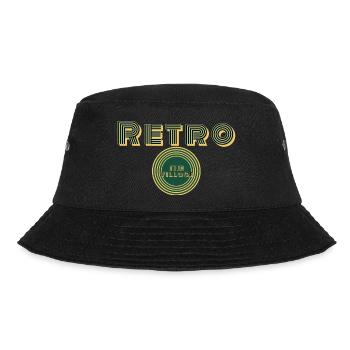 Retro - Bucket Hat - Schwarz - Vorne - Lela (165cm)