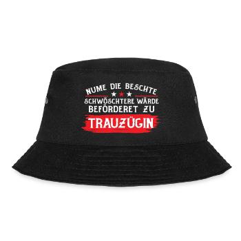 Nume Die Beschte Schöschtere Wärde Beförderet Zu - Bucket Hat - Schwarz - Vorne - Lela (165cm)