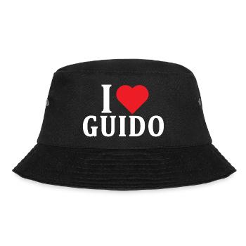nom t-shirt J’adore Guido idée cadeau t-shirt - Bob - noir - Devant - Lela (165cm)