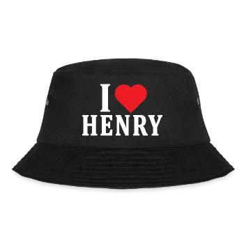 nom t-shirt J’aime Henry idée cadeau t-shirt - Bob - noir - Devant - Lela (165cm)