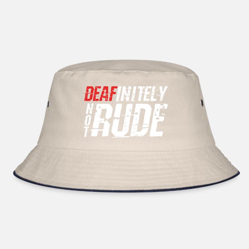 Deafinitely Not Rude Bucket Hat