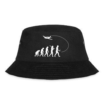Evolution des Piloten - Bucket Hat - Schwarz - Vorne - Lela (165cm)
