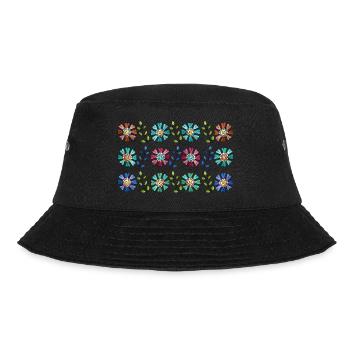 Blumen - Bucket Hat - Schwarz - Vorne - Lela (165cm)