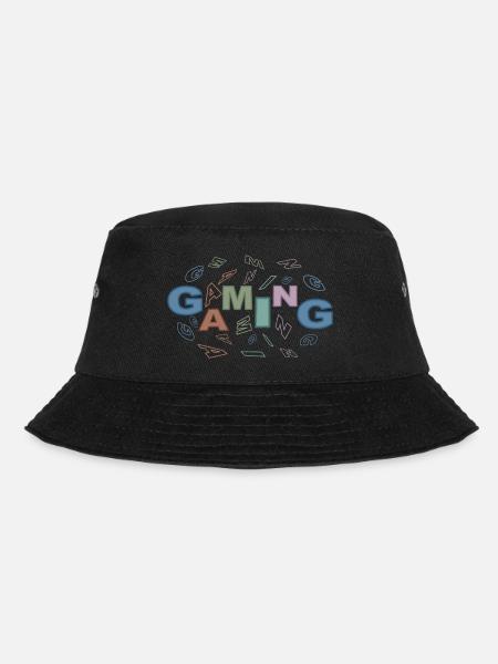 Game-scene-colorful - Bucket Hat - Schwarz