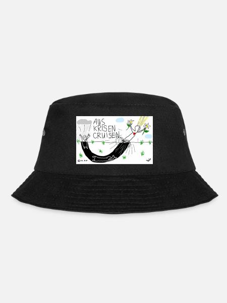 Aus Krisen cruisen - Bucket Hat - Schwarz