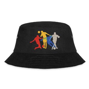 Silhouetten von Fußballspielern - Bucket Hat - Schwarz - Vorne - Lela (165cm)
