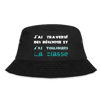 J'ai traversé des décennies - phrase drôle vieux - Bob - noir - Devant - Lela (165cm)