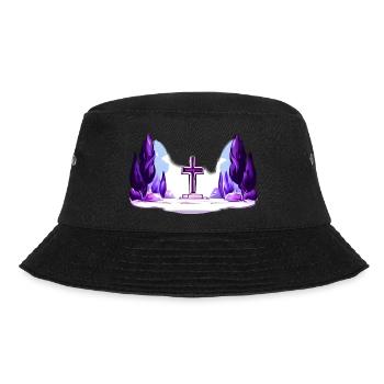 Cross between trees - Bucket Hat - black - Front - Lela (165cm)