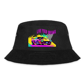 live your dreams - Bucket Hat - Schwarz - Vorne - Lela (165cm)