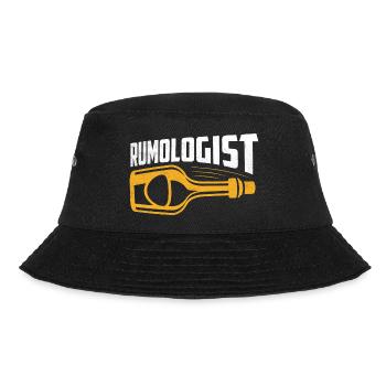 Rumologist Rum Caribbean Drinking - Bucket Hat - black - Front - Lela (165cm)