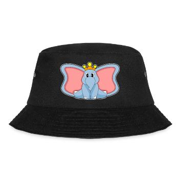 Elephant Crown - Bucket Hat - black - Front - Lela (165cm)