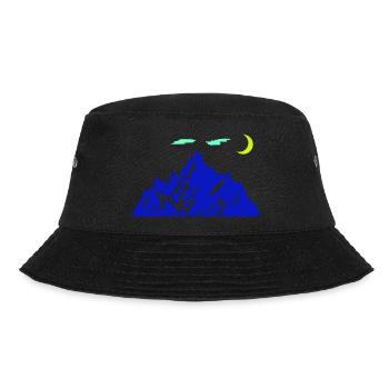 mountain halbmond - Bucket Hat - Schwarz - Vorne - Lela (165cm)