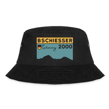 Bschießer Bschiesser Wandern Berg Kante Klettern - Bucket Hat - Schwarz - Vorne - Lela (165cm)