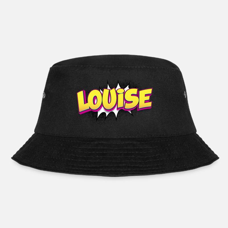 Louise Custom Name Comic Book Style Pop Art, - Bob - noir