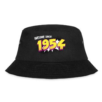 Retro 69th birthday in Pop Art Comic Book Style - Bucket Hat - black - Front - Lela (165cm)