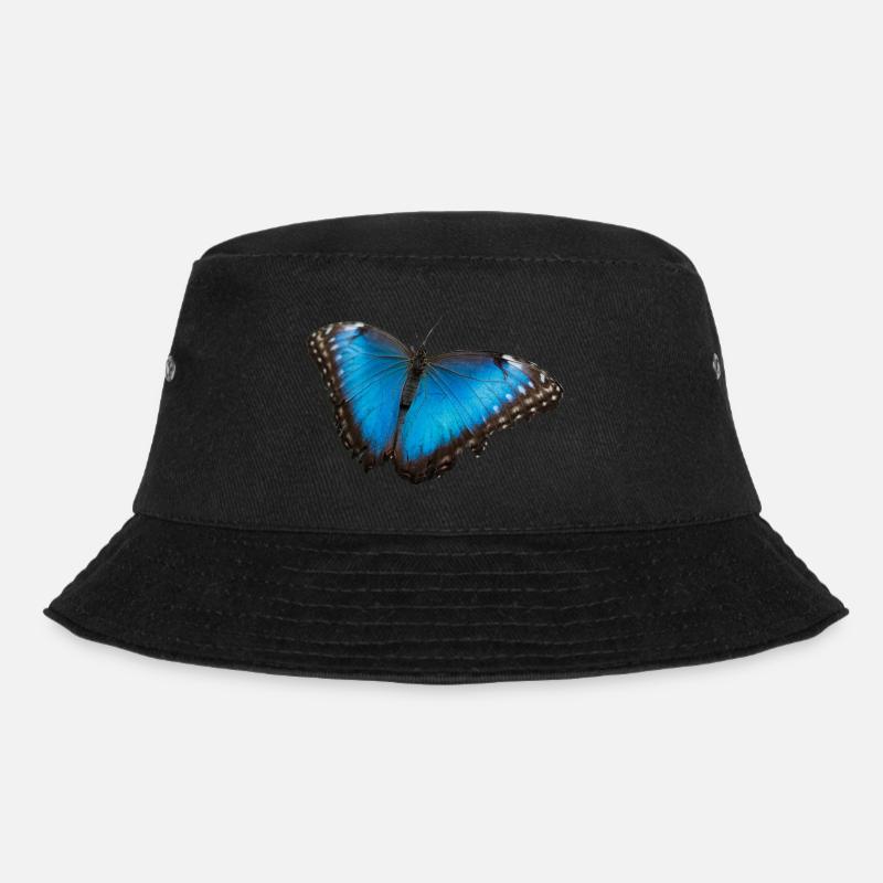 butterfly - Bucket Hat - black