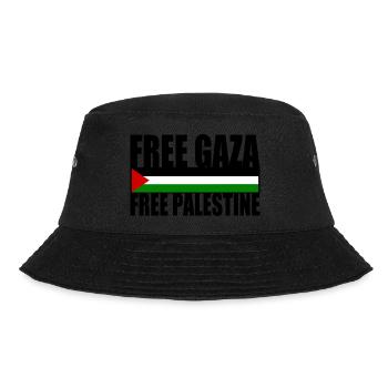 Free gaza free palestine - Bob - noir - Devant - Lela (165cm)